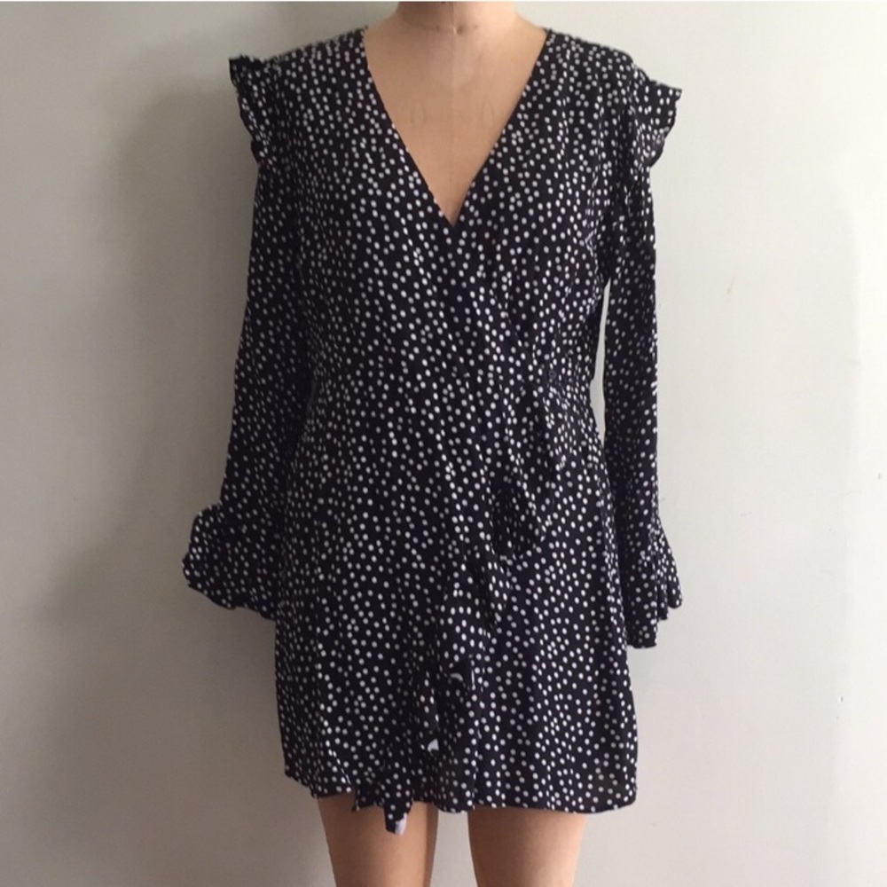 ZARA Dot Ruffle Romper